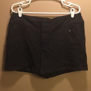Black Lace Shorts size 14
